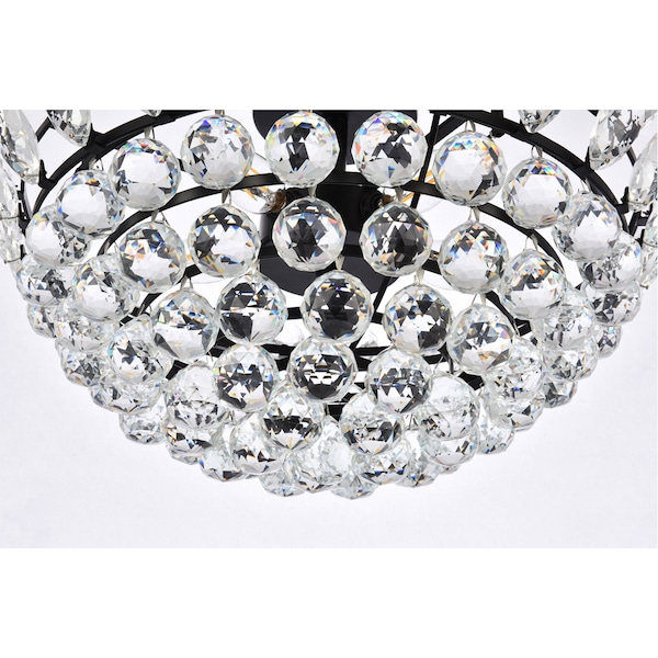 Emilia 20 Inch Flush Mount In Black